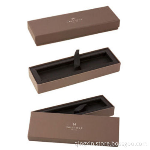 Cosmetic packaging boxes, fancy paper with printed logo laminated with grey board